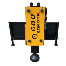 PD680-PZ Hammer Post Driver for Wooden Fences: Skid Steer Hydraulic Post Driving Hammer