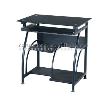 Stock cheap price glass computer desk