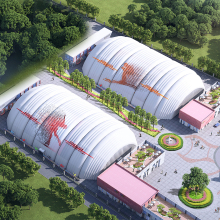 Air Membrane Structure Recreation Inflatable Pool Dome