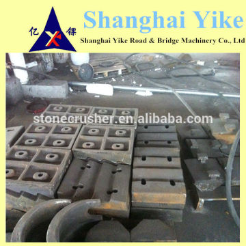 wearing impact plate impact crusher spare parts