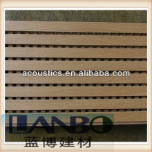 wooden gutter perforated strip acoustic panel