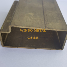 Brass rectangular hollow sections for art installations