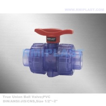 PVC Clear Ball Valve 3/4 &quot;1-1/4&quot; 1-1/2 &quot;