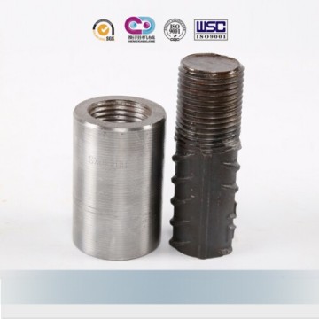 Parallel thread rebar coupler