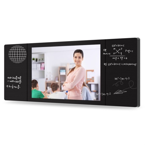 Quadro-negro com tela de toque LCD montado na parede
