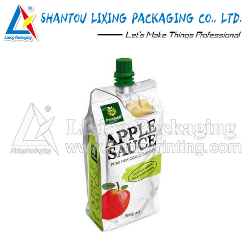 LIXING PACKAGING juice spout pouch, juice spout bag, juice pouch with spout, juice bag with spout, juice spout pouch bag