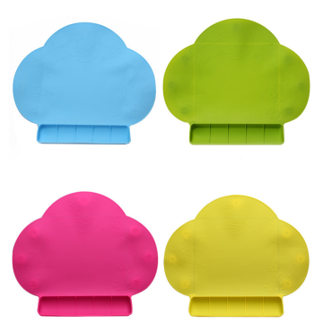 Wholesale Baby Cloud Shaped Non Slip Silicone Placemat