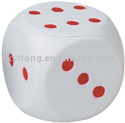 PU dice,stress dice ball,dice stress ball