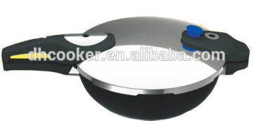 Stainless Steel Frying Wok with Pressure Cooking 30cm