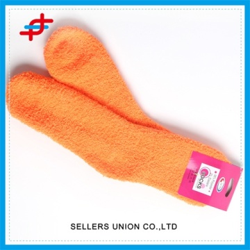 Warm Knitted Microfiber Fabric Socks For Kids Footwear