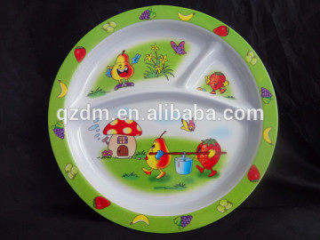 Kids Melamine Divided Plate