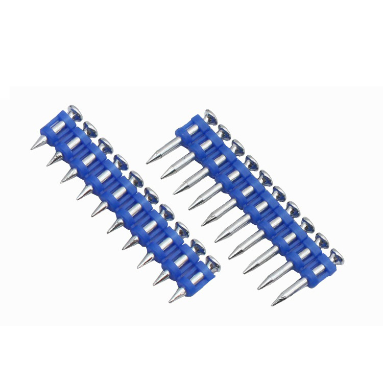 Синий фиксированный наконечник зажима газовый гвоздь Blue fixed clip tip gas nail