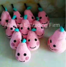 Hand Crocheted Pillow Cushion Fruit Doll Children Room Decoration Toy Gift