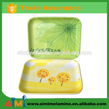 European rectangular small melamine dessert tray