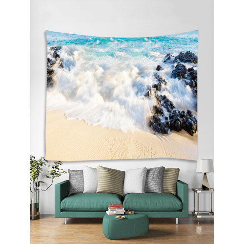 Tapestry Wall Hanging Ocean Beach Sea Series Tapestry Great Wave Reef Tapestry for Bedroom Home Dorm Decor