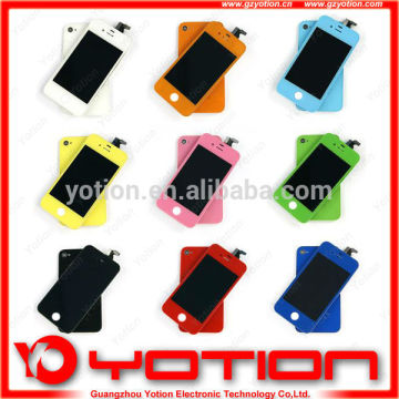 Color Front Back Glass For iPhone 4