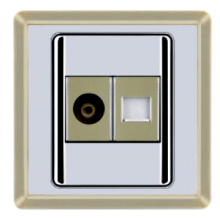 HYC-018 Tel+TV Socket