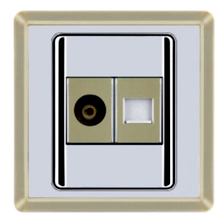 HYC-018 Tel+TV Socket