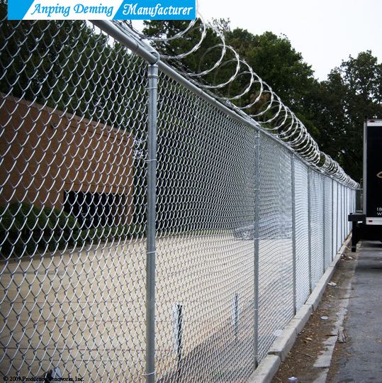 Galvanized PVC Coated Chain Link Fence