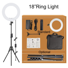 Rechargeable 60W LED Light Ring Stand for Photography and Makeup