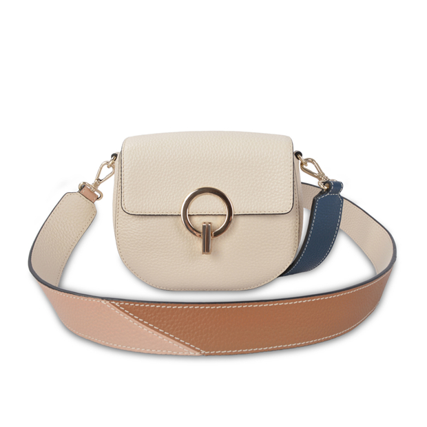 Women's messenger bag with metal buckle