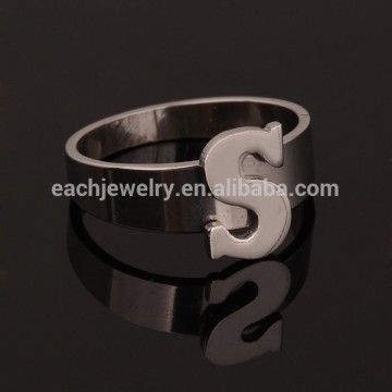 S Letter Ring