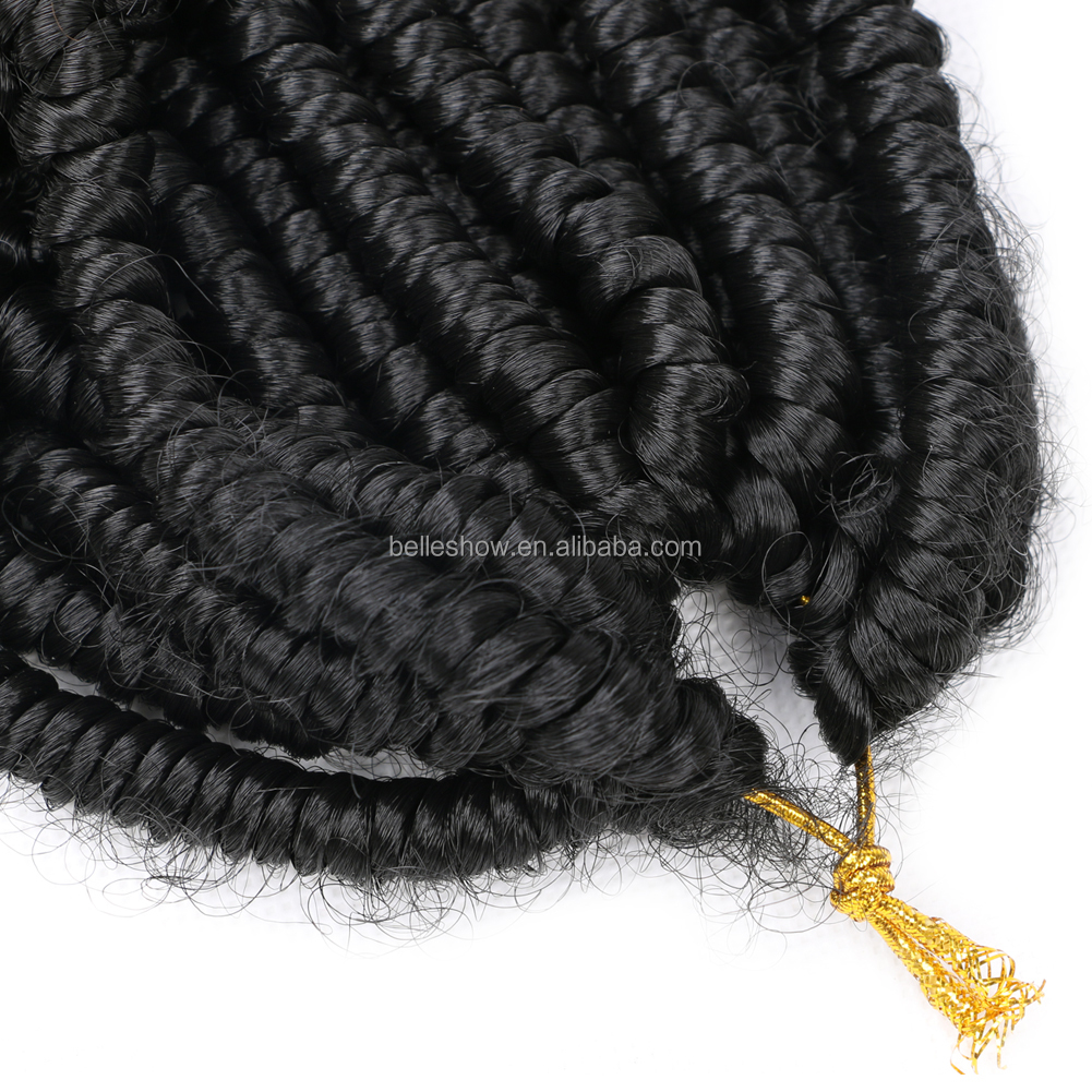 6inch Pre-twisted kinky marley crochet extension ombre braid pre passion spring twist hair kinky spring twist hair