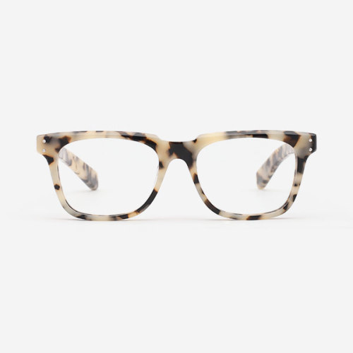 Rectangular Bevel Acetate Men's Optical Frames