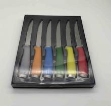 6pcs pp handle steak knife set