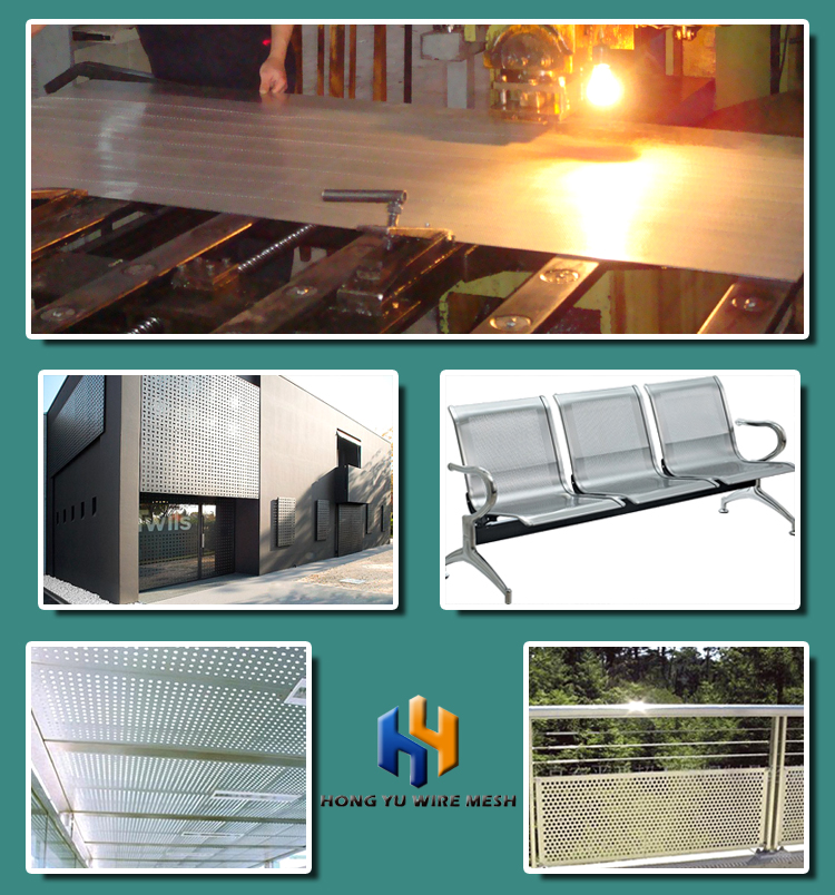 stainless steel 1mm hole galvanized perforated mesh stamped metal panel