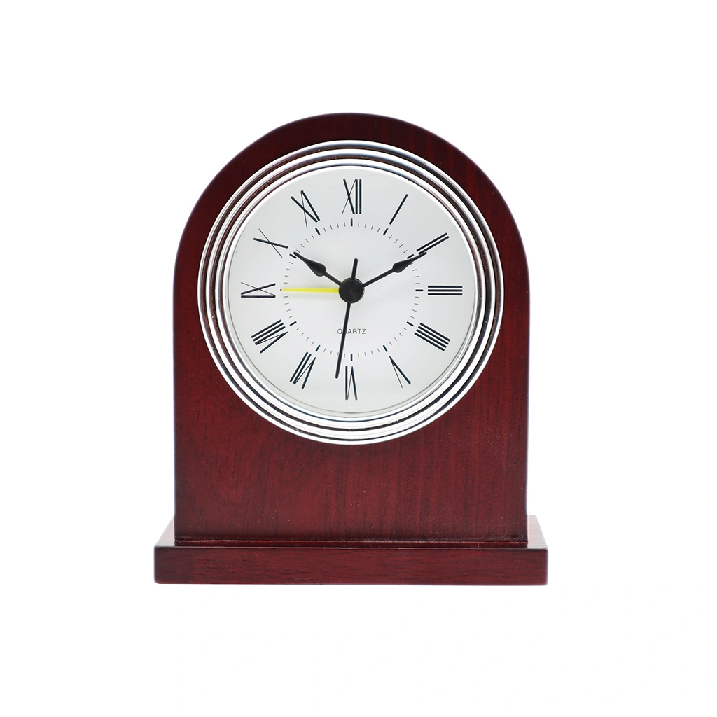 Hotel Guest Room Bedside Solid Wood Table Quartz Clock