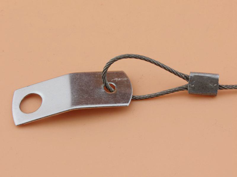 Rozsdamentes acél pántkábel acél füllel