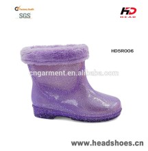 Kids winter fur lined boots