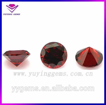 Garnet Imitation Cubic Zirconia 3mm Ideal Cut CZ Beads