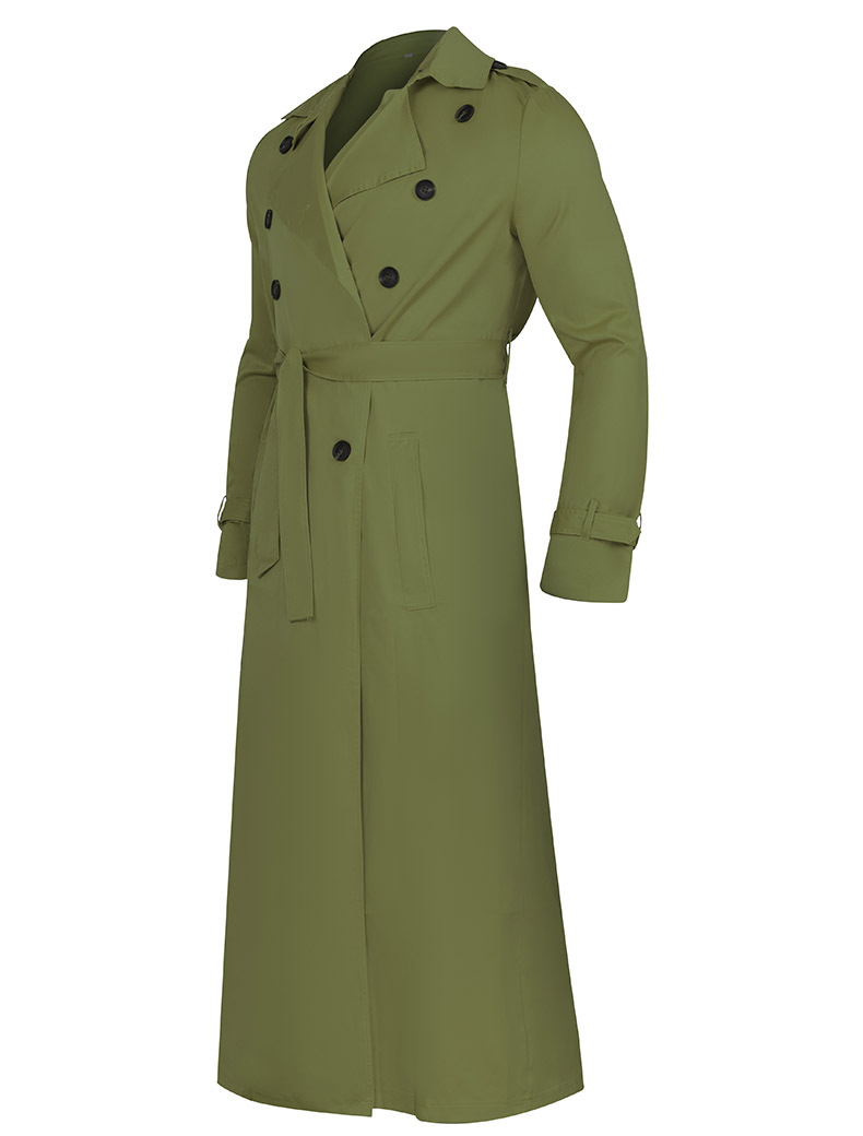 Plus Size Blank Men S Trench Coat