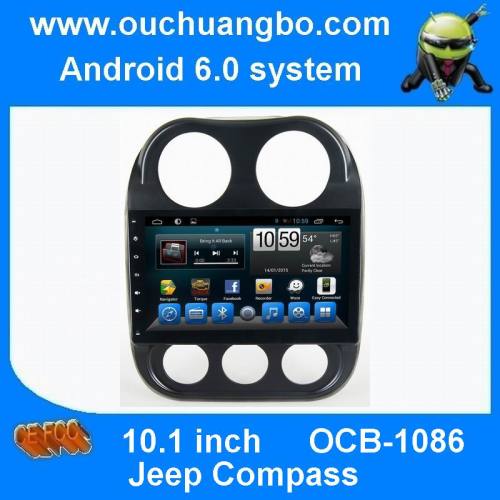 Ouchuangbo car radio steroe navi for Jeep Compass with BT USB mirror link android 6.0