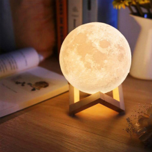 Eco-Friendly Multicolor Custom 3D Print Moon Lamp