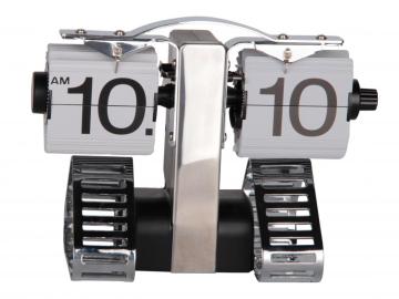 Metal Robot Mode Flip Clock