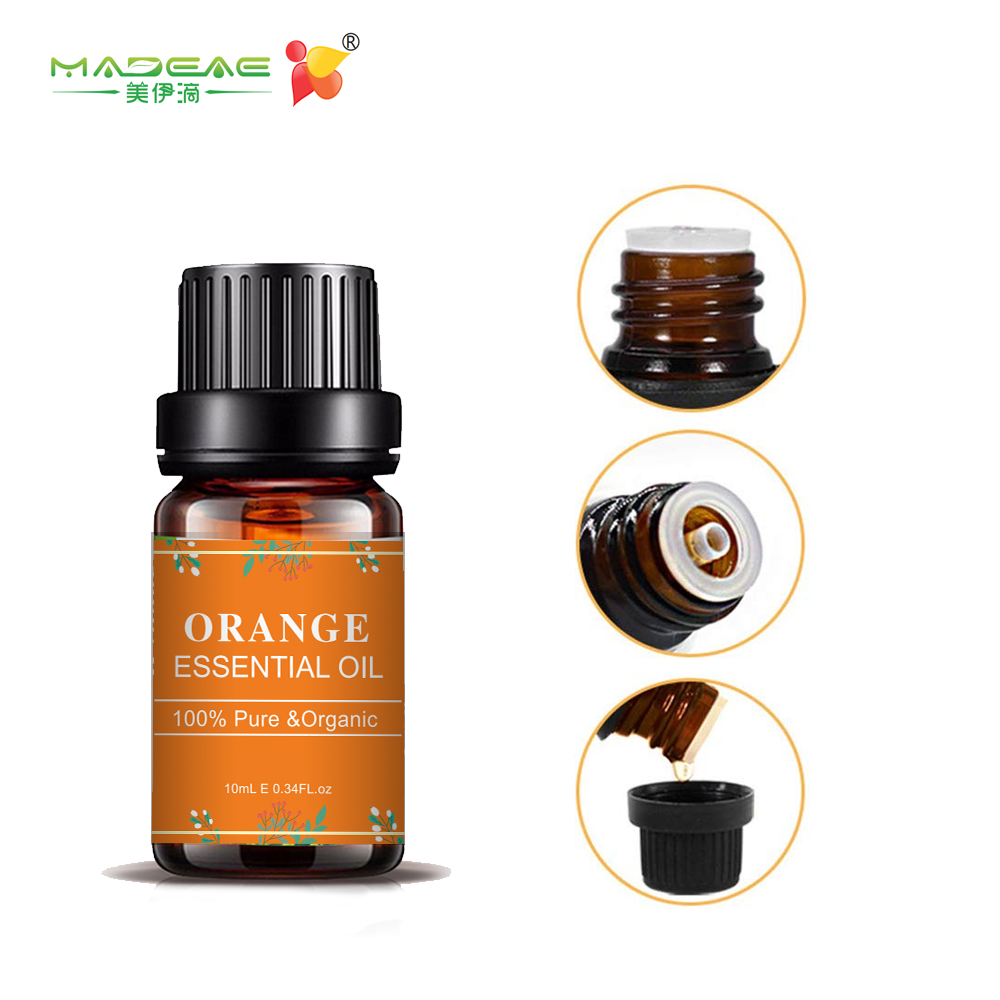 Massaje de fragancia de naranja orgánica 100% natural Aceite esencial