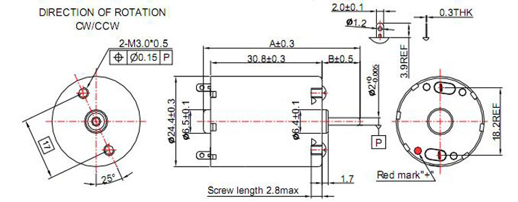 12v 3000rpm mini dc winch motor