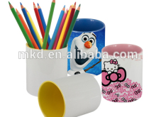 MEIKEDA 11 oz. Inner-Color ceramic pen holder