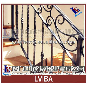 Interior wrought iron stair railings and morden rail
