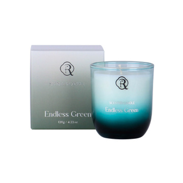 Luxury Gradient Glass Jar Soy Wax Scented Candle