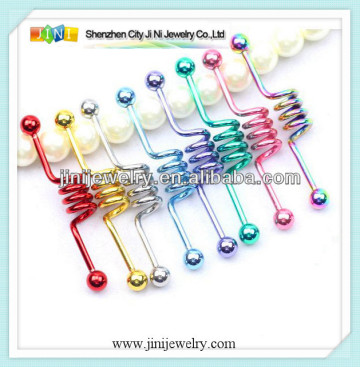 colored industrial barbells