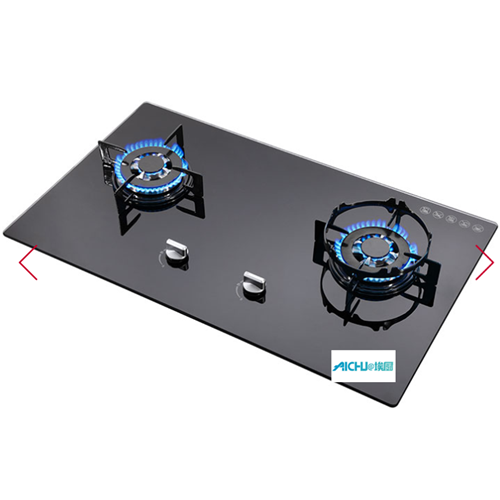 2-Burner Built-in Gas Hob Glass Top