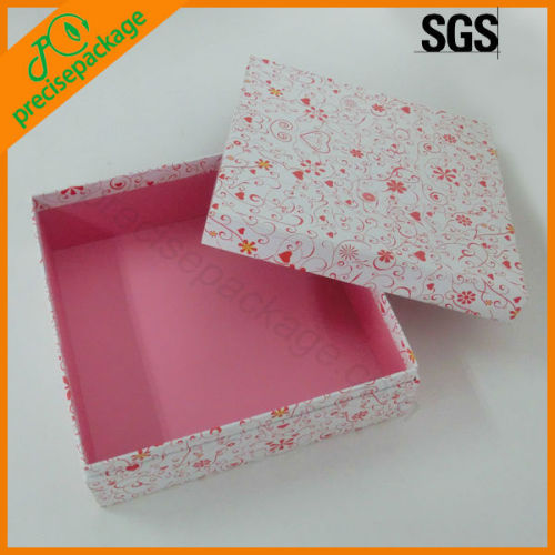 2013 Hot sale pink cardboard gift paper box