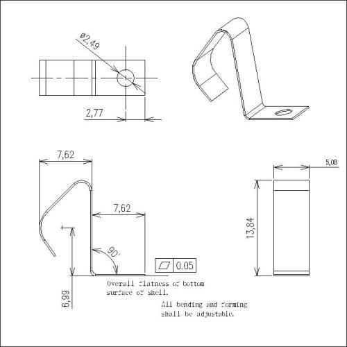 Zellbatteriekontakte5231 BS-M-SI-X-5231