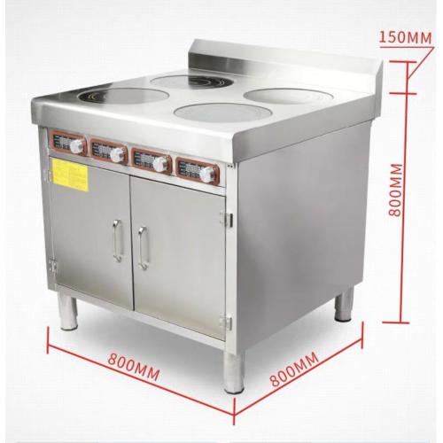 4 Burner Burner Commercial Induzione Cooker