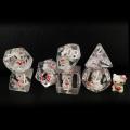 BESCON Oversized DND Hellokitty Dados Set, gigante 7 unids Cat Transluceent Polyhedral D &amp; D Dice Dados, mazmorras de gran tamaño y dados de dragones