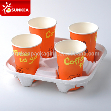 Disposable paper coffee cup pulp mould carrier